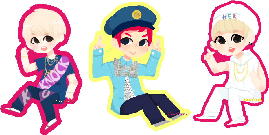 Block B Rapper Line Her By Sunnydea - Block B Her Art (951x489)