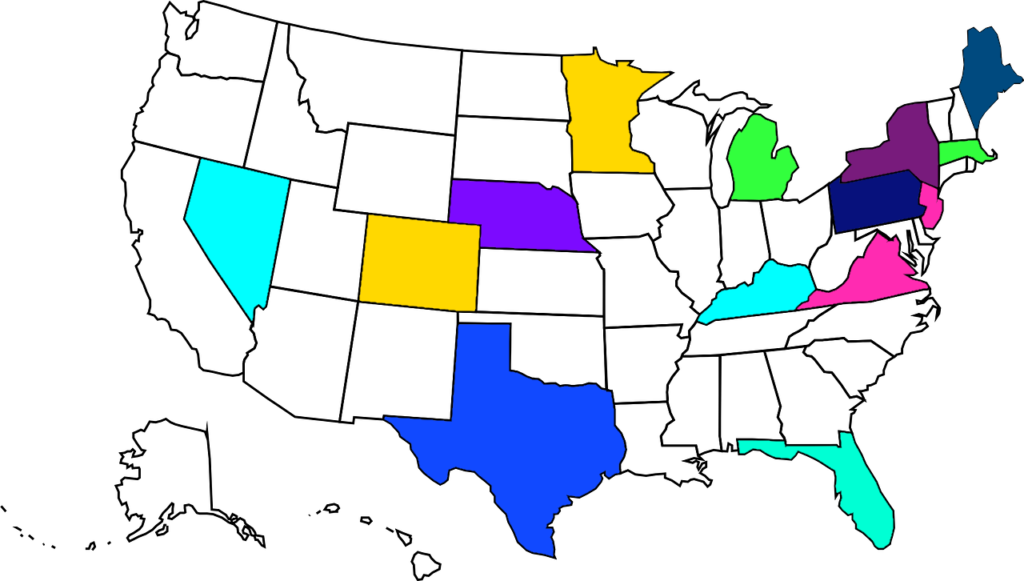 We Are Three Weeks Into The Season And Attendance Has - Blank United States Map (1024x581)