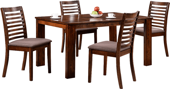 Dining Table Transparent Png Pictures - Dining Table With Chairs Png (800x400)