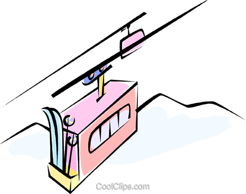 Ski Gondolas Royalty Free Vector Clip Art Illustration - Ski Gondolas Royalty Free Vector Clip Art Illustration (480x378)