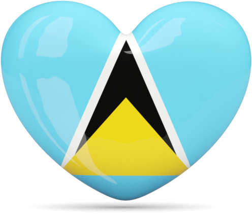 Illustration Of Flag Of Saint Lucia - Graphic Design (640x480)