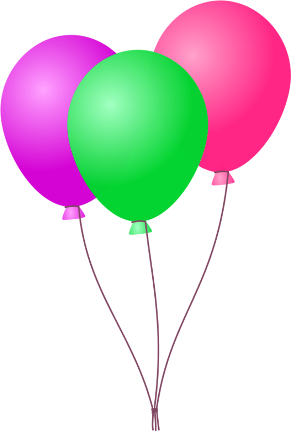 Vector Clip Art - Balloons Clip Art (600x887)