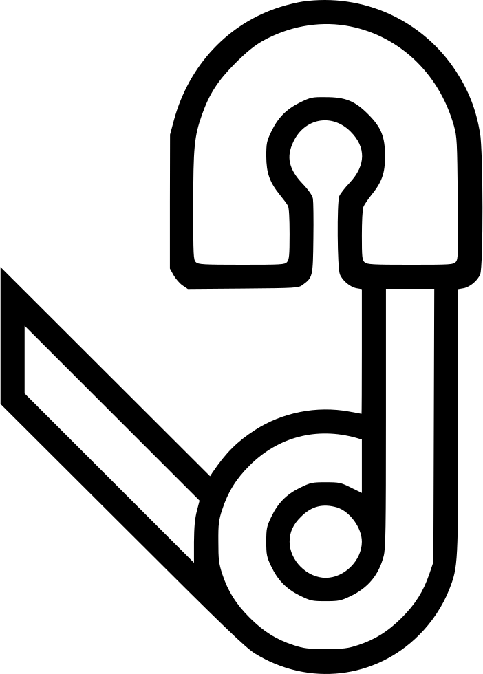 Safety Pin Open Clasp Comments - Bicycle (702x980)