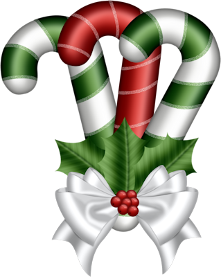 Clipart - Christmas Candy Canes Clipart (319x400)