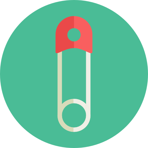 Safety Pin Free Icon - Baby Safety Pin Vector (512x512)