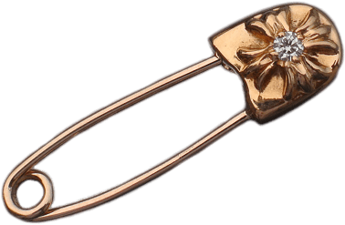 Decorated Safety Pin - Chrome Hearts Safety Pin (400x400)