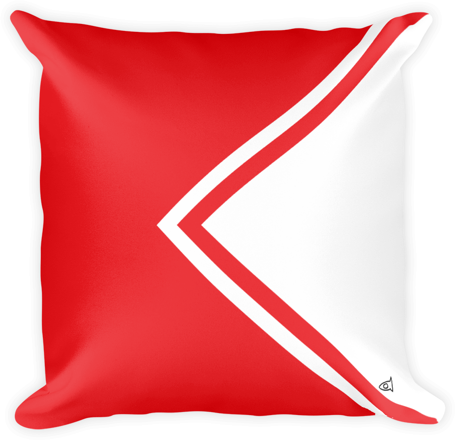 Nautical Flag "b" - Throw Pillow (1000x1000)