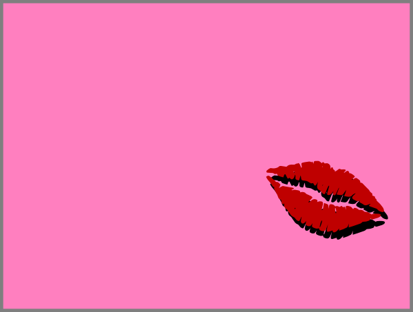 Hot Red & Black Lips Clip Art At Clker - Hot Red & Black Lips Clip Art At Clker (600x453)