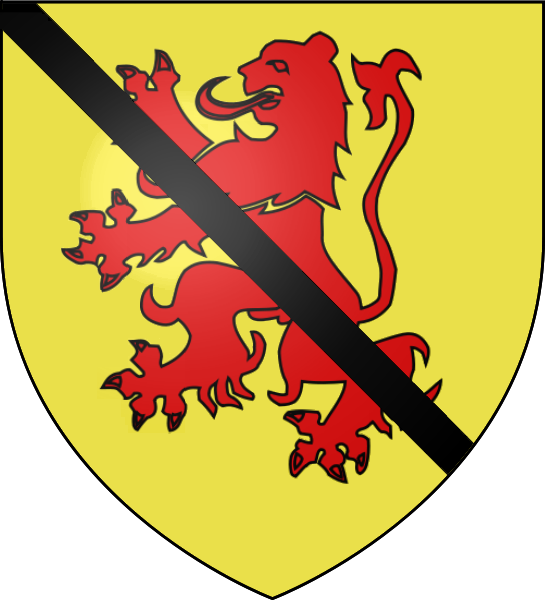 Abernethy Of That Ilk Or, A Lion Rampant, Gules, Surmounted - Leeuw Wapen (545x600)