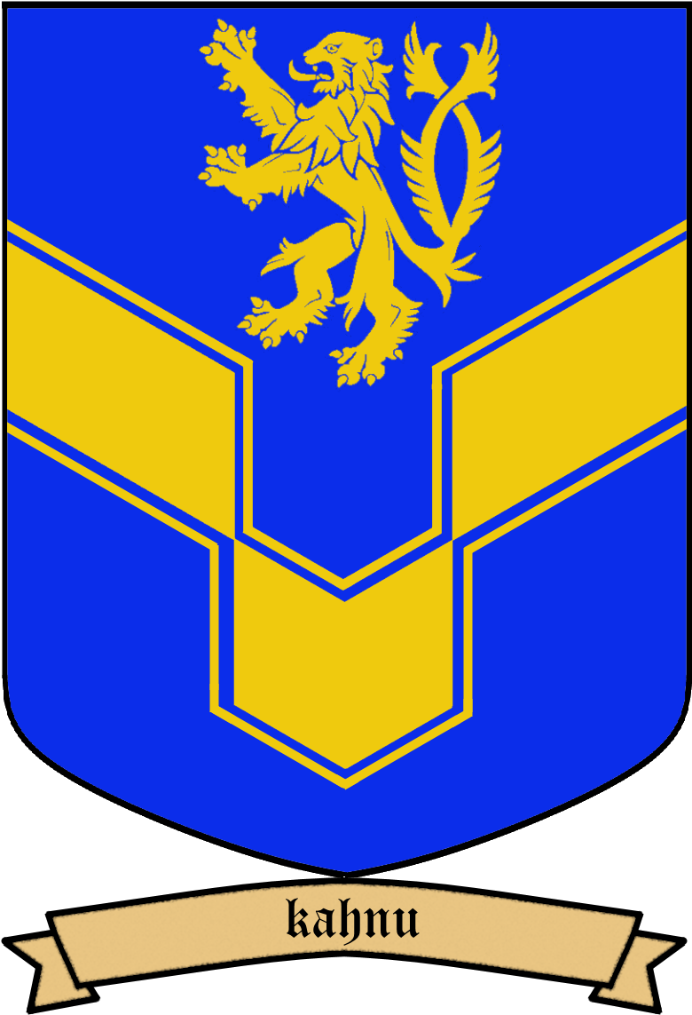 Azure, Over A Chevron Rompu Reversed Cottised Or, A - Emblem (899x1142)
