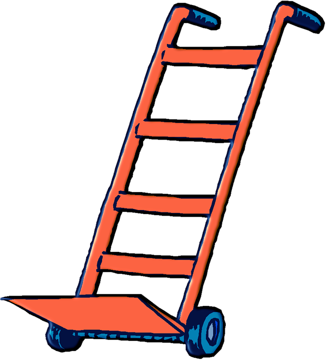 Trolley Clipart Troli - Animasi Troly (1158x1280)