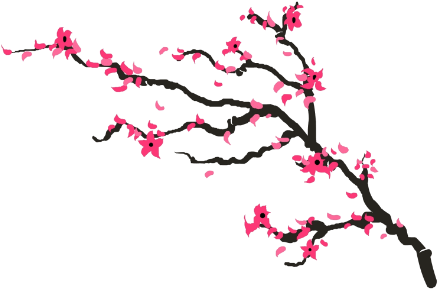 Cherry Blossom Temporary Tattoo - Cherry Blossom Tree Branch (500x364)