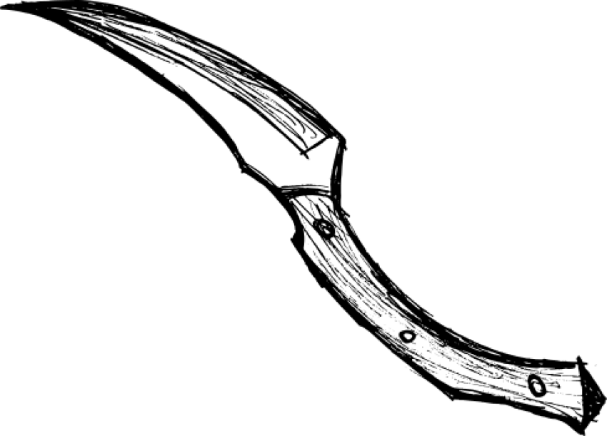 Free Png Knife Drawing Png Images Transparent - Sketch (850x611)