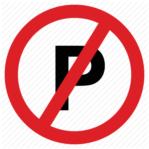 Park Clipart Park Sign - Road Sign No Parking (512x512)