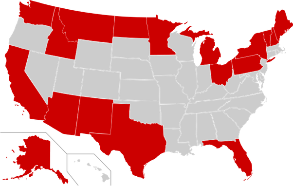 Another Three, Indiana, Wisconsin And Illinois Have - 2020 Electoral College Map (602x382)