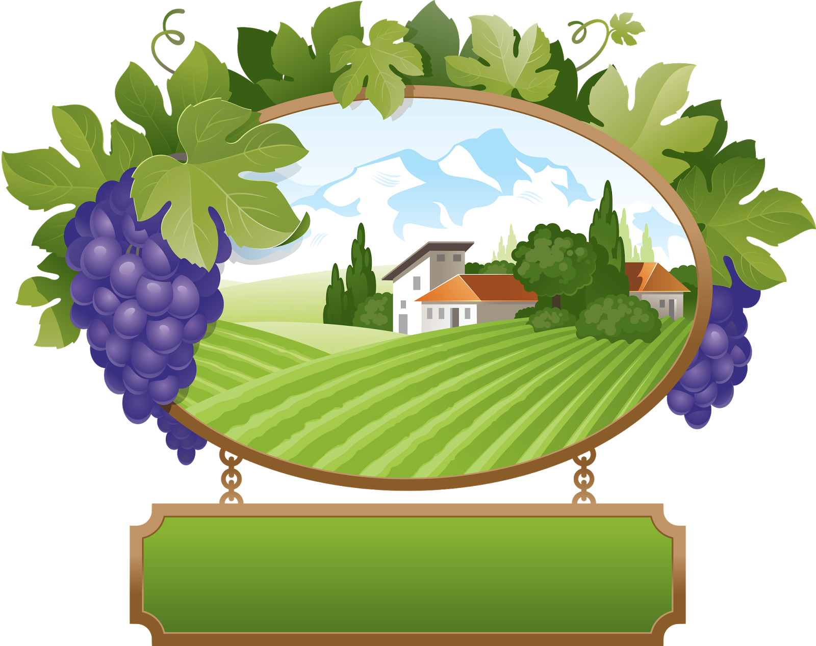 Grapes - Указатели И Вывески Клипарт (1600x1267)