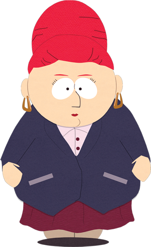 South Park Png Free Download - Kyles Mom South Park (643x1018)