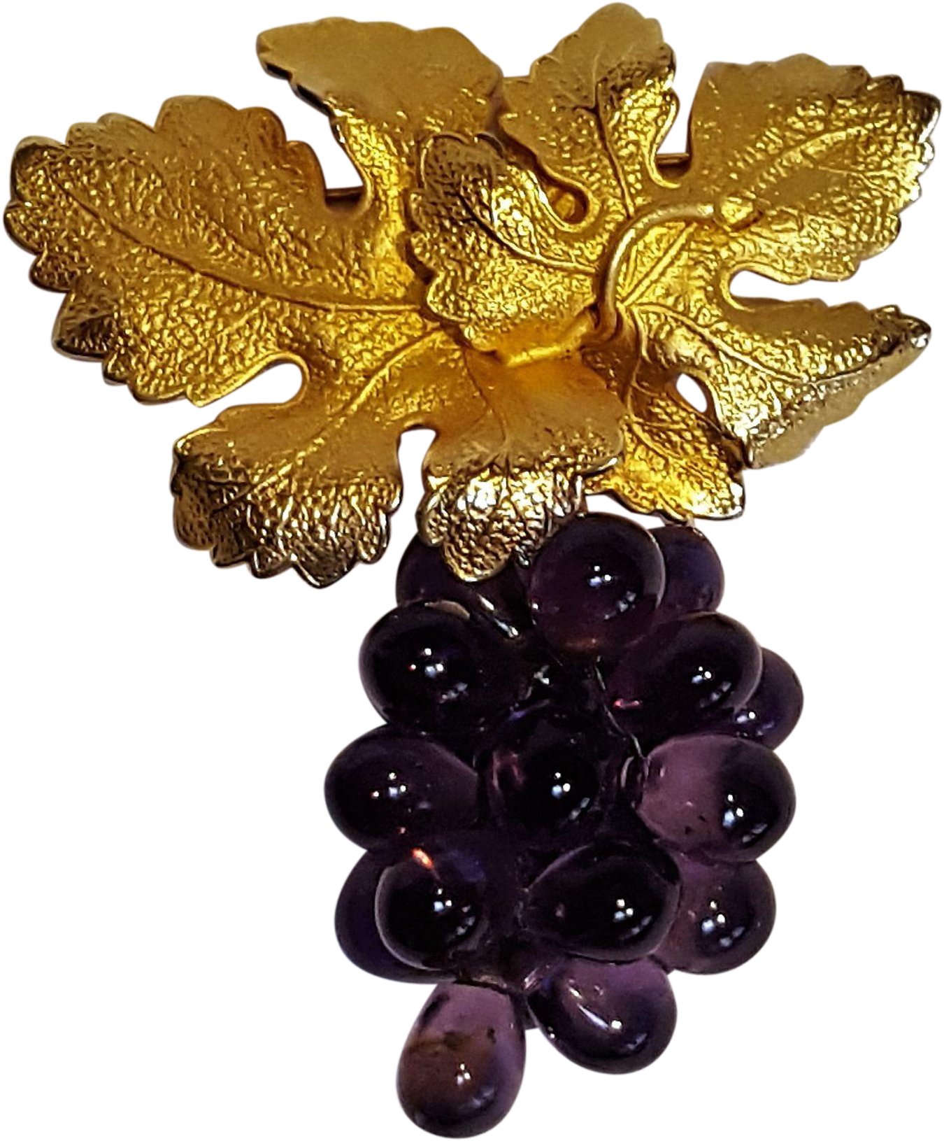 Napier Bunch Of Purple Glass Grapes Pin, The Pin Measures - Grape (1630x1630)