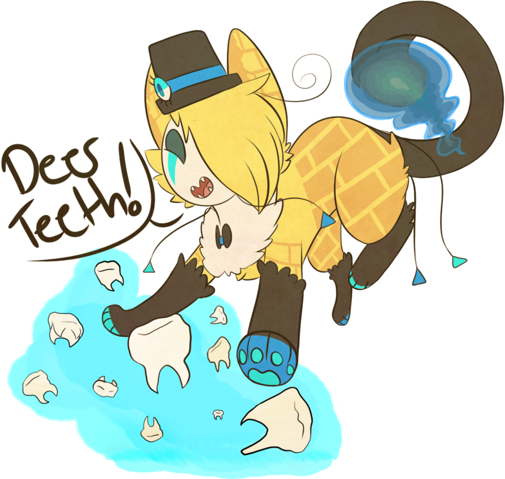 Faileh Deer Teeth For You Kid By Faileh - Cartoon (1024x936)