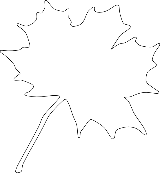 White Leaf Clip Art At Clker Com Vector Clip Art Online - Third Grade (552x597)