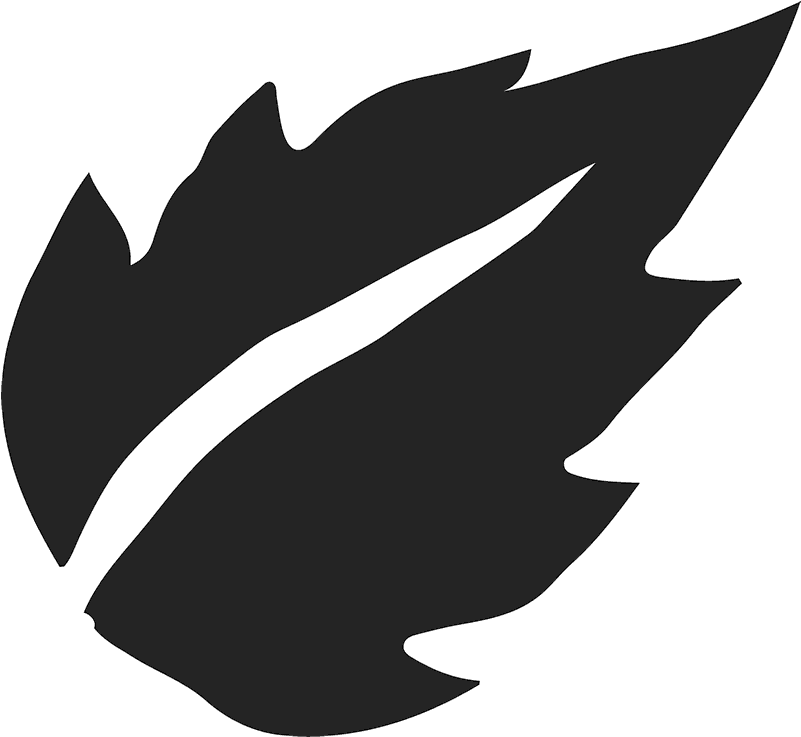 Birch Leaf Silhouette Rubber Stamp - Rubber Stamp (800x800)