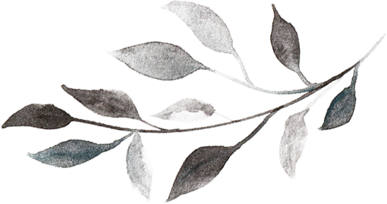 Watercolor Leaf - Salam Jumaat Black White (548x289)