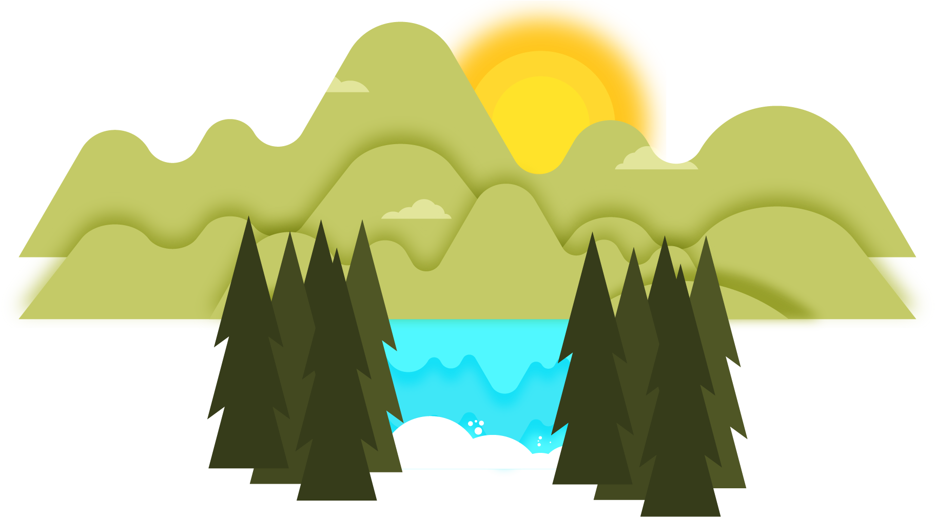 Euclidean Vector Icon - Sunrise (1822x1008)