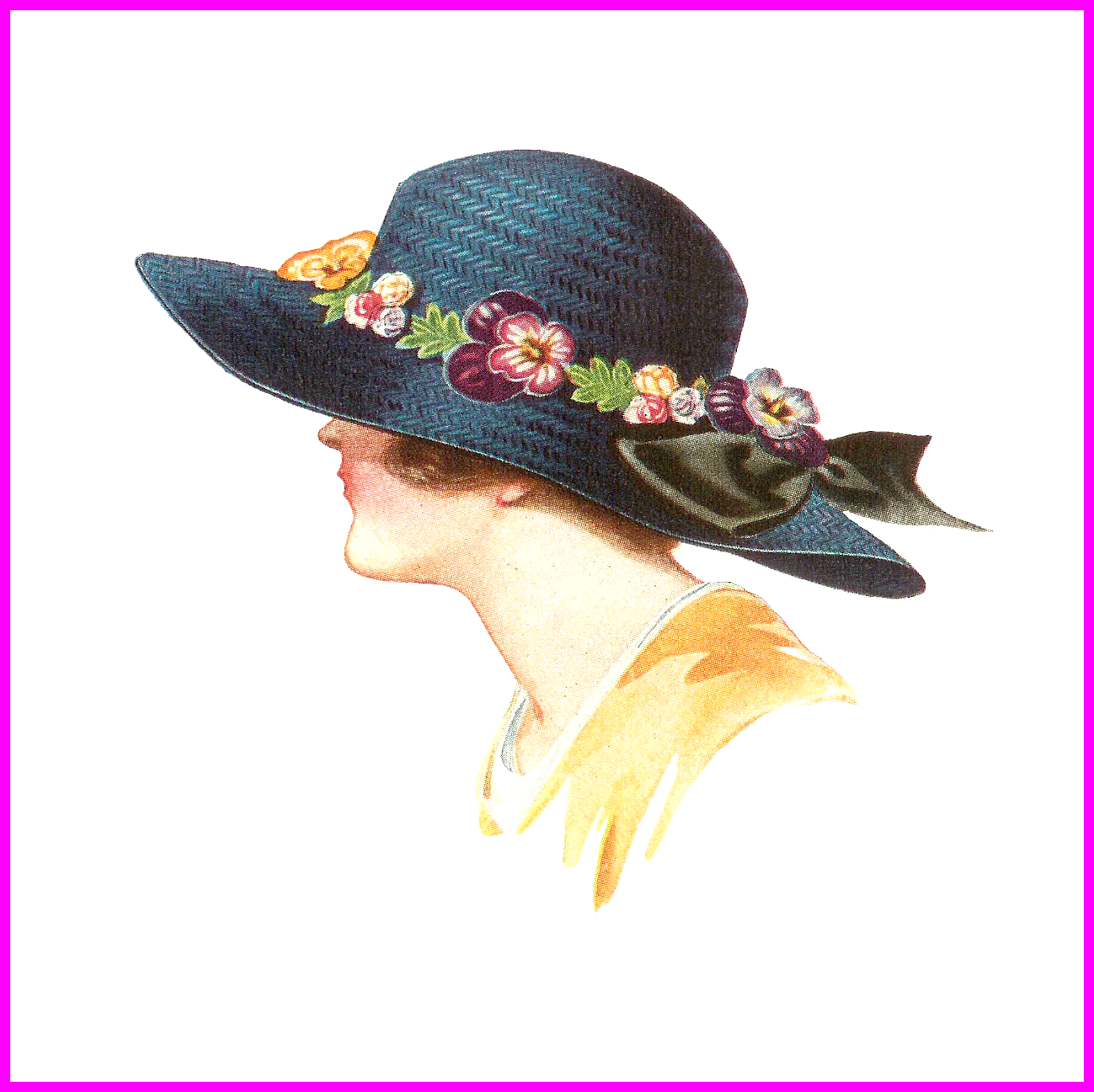Vintage Hats Vintage Hats Clipart Appealing Antique - Fashion Clip Art (1630x1627)