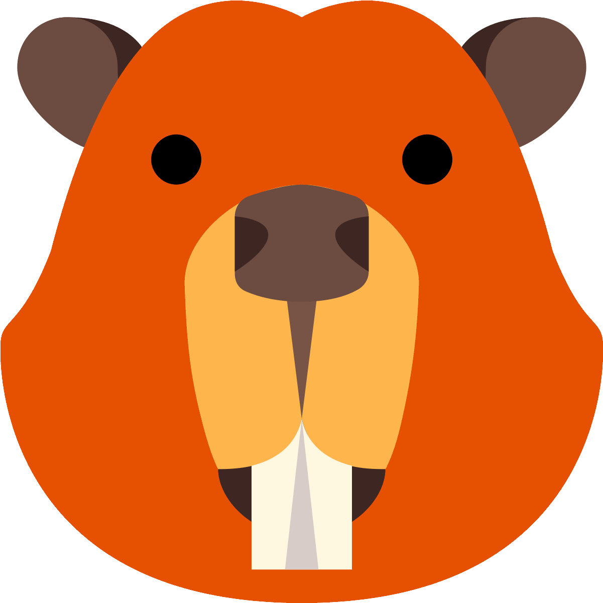 The Face Of The Beaver Stands Out For It's Noticeable - Beaver Icon (1600x1600)