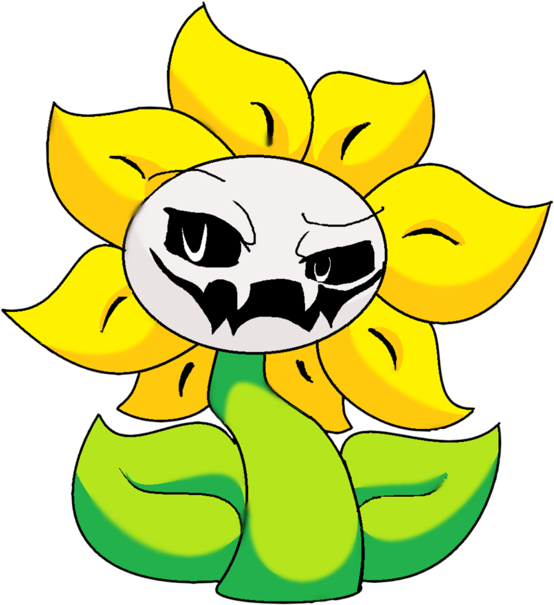 Undertale By Jellybeanz2000 - Undertale Flowey Png (842x949)