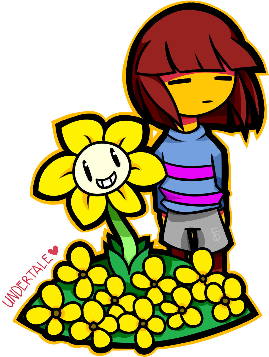 Frisk And Flowey By Jxdith - Frisk And Flowey Undertale (1000x1300)