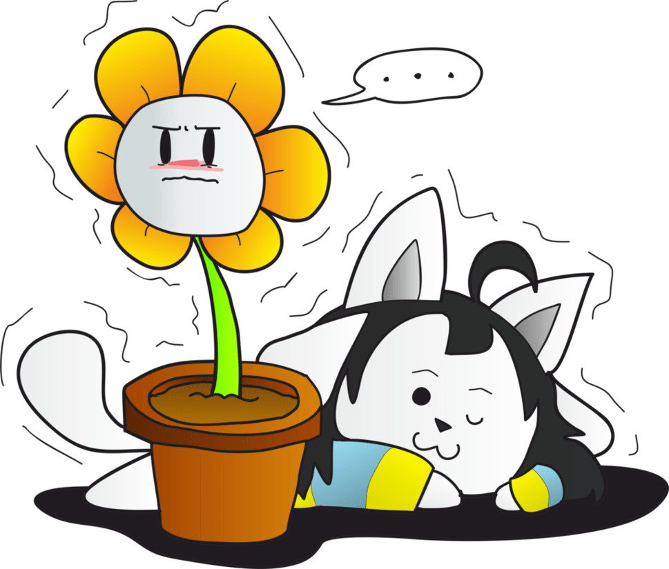 Undertale Tem X Flowey (969x825)
