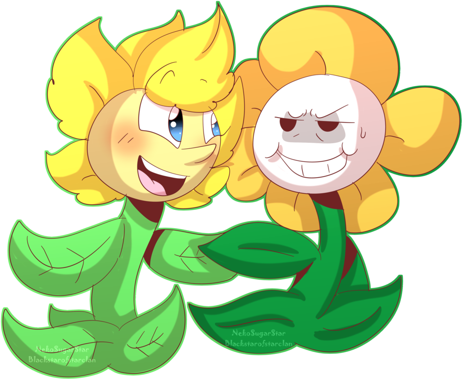 Flowey Meets Dandy By Nekosugarstar - Flowey (983x813)