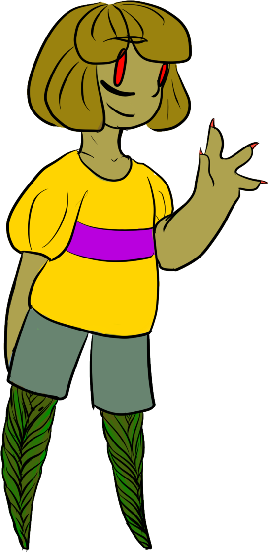 Flowey/frisk Fusion By Riddlebanshee - Undertale Flowey Frisk Fusion (632x1264)