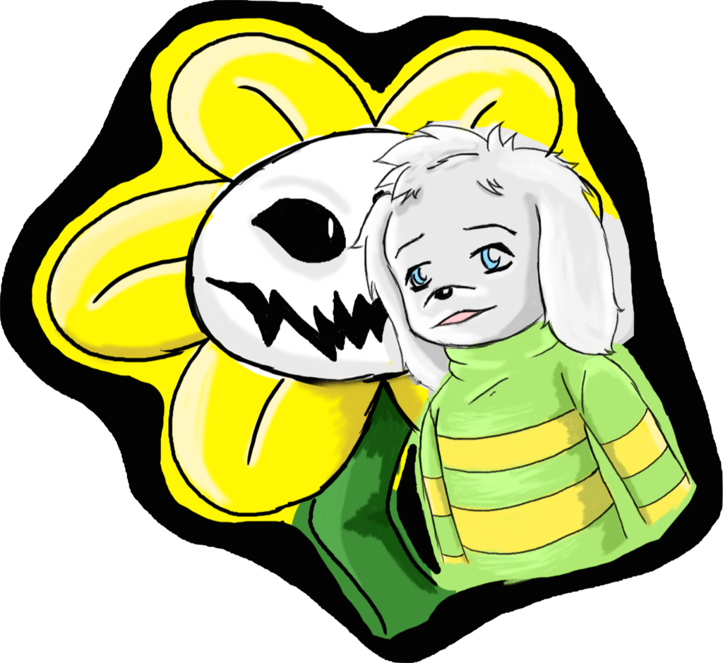 Flowey And Asriel From Undertale By Infidisechaarnightxy - Flowey And Asriel From Undertale By Infidisechaarnightxy (1024x939)