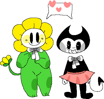 Flowey Ut Tumblr - Cartoon (381x366)