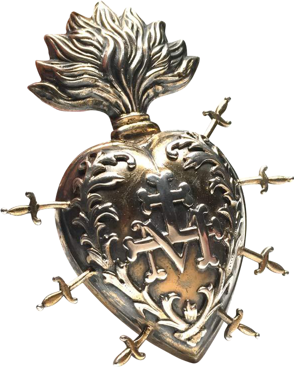 Rare Antique Gilded Brass And Silver Nineteenth Century - Calabaza (733x733)