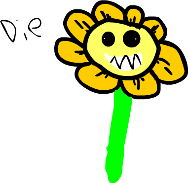 Flowey Fanart By Coolprokervs - Flowey Fanart By Coolprokervs (381x371)
