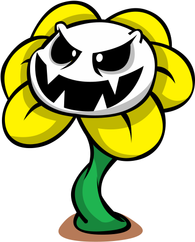 Flowey By Ekarasz - Flowey Png (423x515)