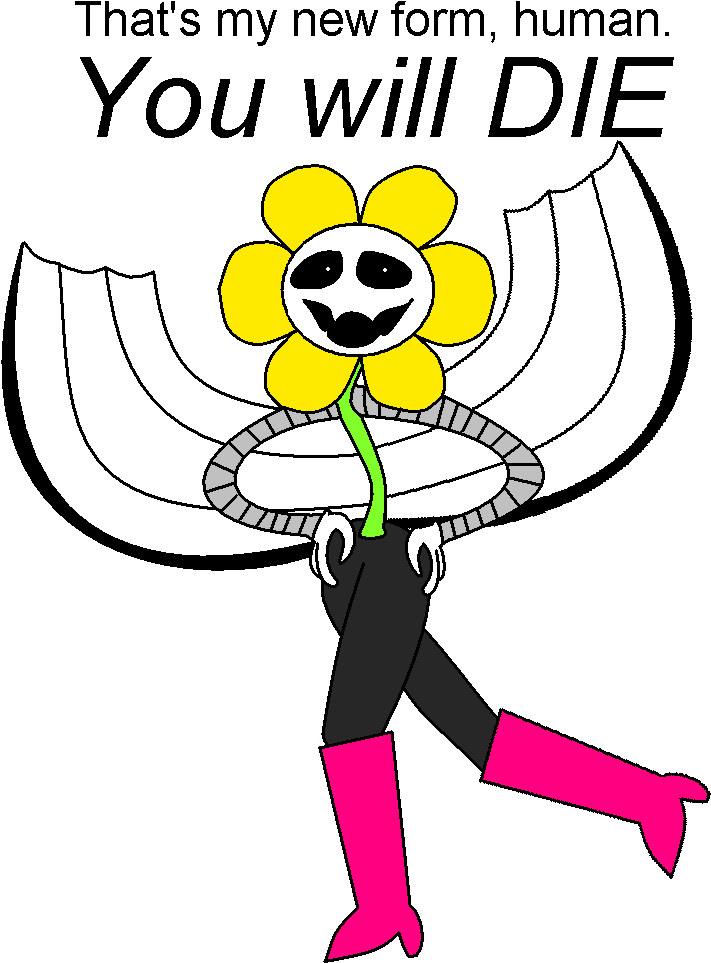 Flowey Ex By Yukkurifan64 - Undertale Flowey Withmtt Legs (800x1000)