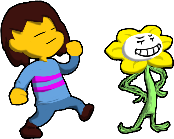 A Body For Flowey By Pamvllo - Cartoon (738x604)