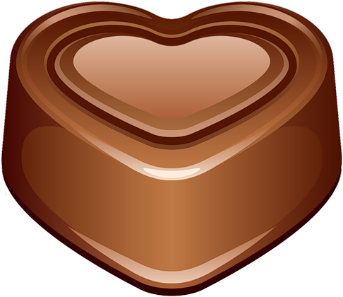Chocolate Heart Emoticon - Chocolate Heart Emoji (500x435)