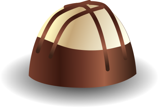 Chocolate Truffle - Praline Clipart (512x348)
