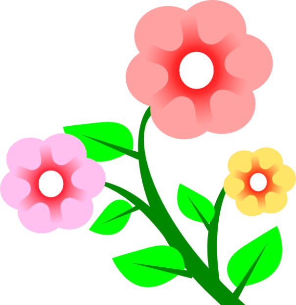 Petal Clipart Gambar Bunga - Gambar Bunga Kartun Cantik (605x623)