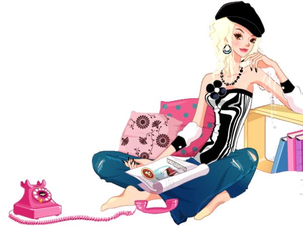 Lady Imageshappy Girlsfashion Artgirl Fashionfashion - Oba Hoje E Feriado (600x481)