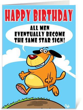 Star Signs For Men Birthday Card - Greeting Card (435x429)