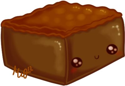 Chocolate Brownie Cliparts - Cute Brownie (430x303)