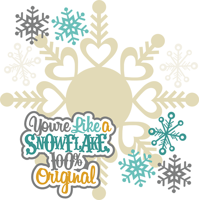 Clip Art - You Re Like A Snowflake (648x651)