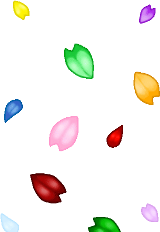 Petals Sticker - Falling Flowers Animated Gif (373x495)