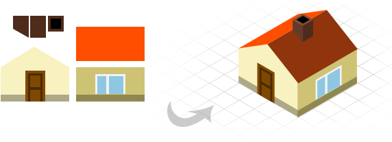 Icons For The New 3d-map Generator For Example - Three-dimensional Space (690x225)